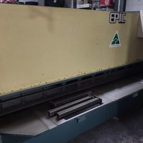 Used 2013 Epic 3Mtr x 6.5mm Hydraulic Guillotine